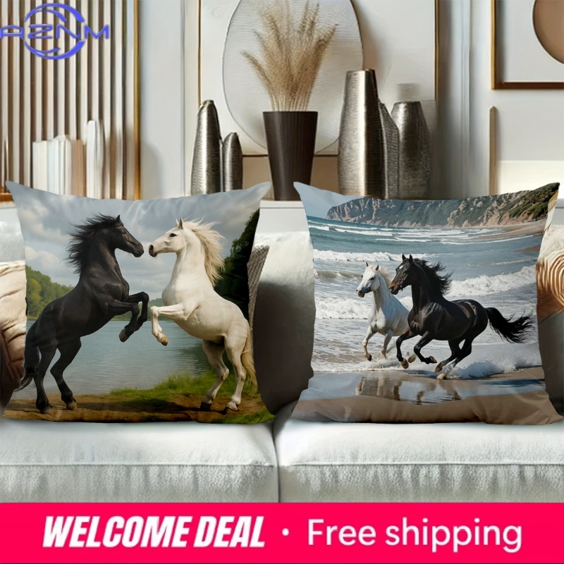 Horse Patterned Cushion Covers – Home Textiles Images recenzja i cena