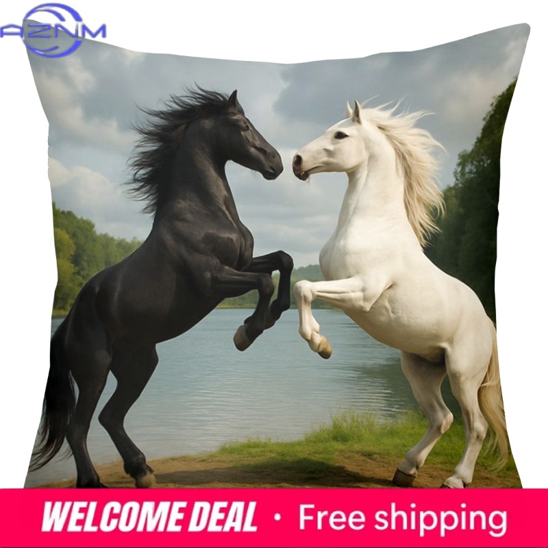 Horse Patterned Cushion Covers – Home Textiles Images recenzja i cena