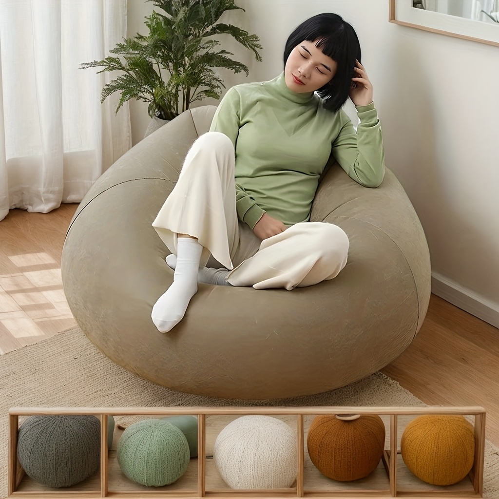 Large Lazy Inflatable Sofa Cha – Floor Cushion Pouf recenzja i cena